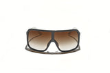 Óculos de Sol Evoke Nosedive High-end A10T Black White Black Brown Gradient TAM 137 MM