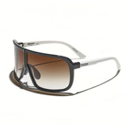 Óculos de Sol Evoke Nosedive High-end A10T Black White Black Brown Gradient