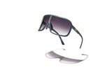 Óculos de Sol Evoke Nosedive High-end A11T Midnight Matte Silver Gray Gradient