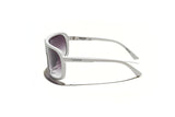 Óculos de Sol Evoke Nosedive High-end B01T White Silver Gray Gradient TAM 137 MM