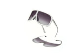 Óculos de Sol Evoke Nosedive High-end B01T White Silver Gray Gradient TAM 137 MM