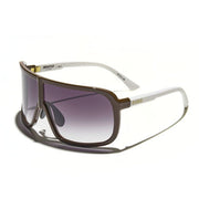 Óculos de Sol Evoke Nosedive High-end GB01 Brown White Gold Gray Gradient