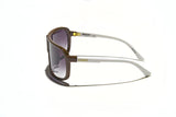 Óculos de Sol Evoke Nosedive High-end GB01 Brown White Gold Gray Gradient TAM 137 MM
