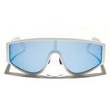 Óculos de Sol Evoke On Court High-end B01S White SIlver Blue Flash