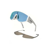 Óculos de Sol Evoke On Court High-end B01S White SIlver Blue Flash