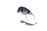 Óculos de Sol Evoke On Court High-end EB01T Forest Green White Silver Gray Gradient