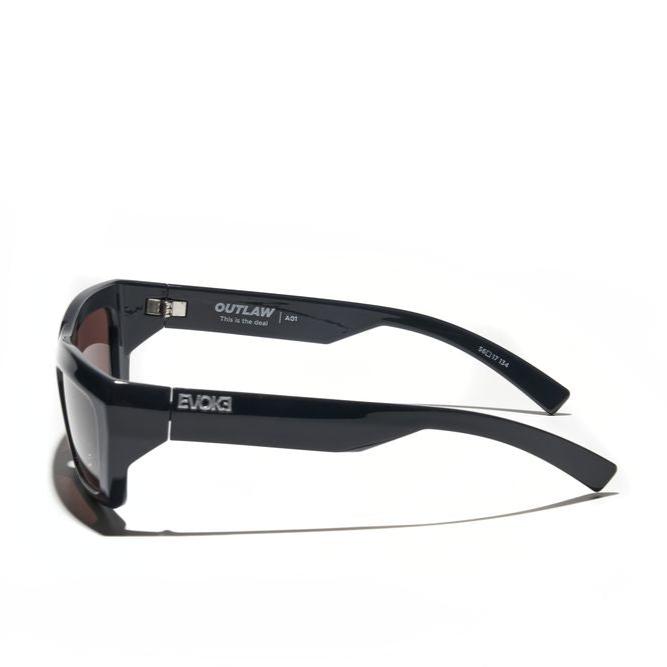 ÓCULOS DE SOL OUTLAW HIGH-END A01 MIDNIGHT SHINE SILVER BROWN