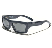 Óculos de Sol Evoke Outlaw High-end A11S Midnight Matte Silver Dark Blue Flash