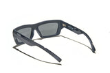 Óculos de Sol Evoke Outlaw High-end A11S Midnight Matte Silver Dark Blue Flash