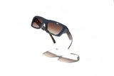 Óculos de Sol Evoke Outlaw High-end A21T Black Radica Silver Brown Gradient