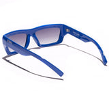 Óculos de Sol Evoke Outlaw High-end D01 Eletric Blue Silver Gray Gradient