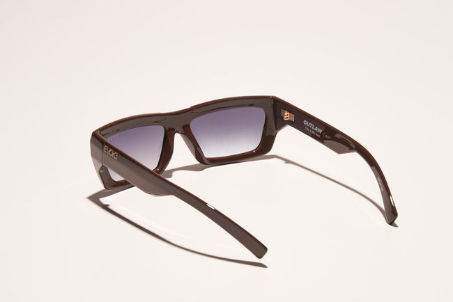 Óculos de Sol Evoke Outlaw High-end G01T Chocolat Gold Gray Gradient