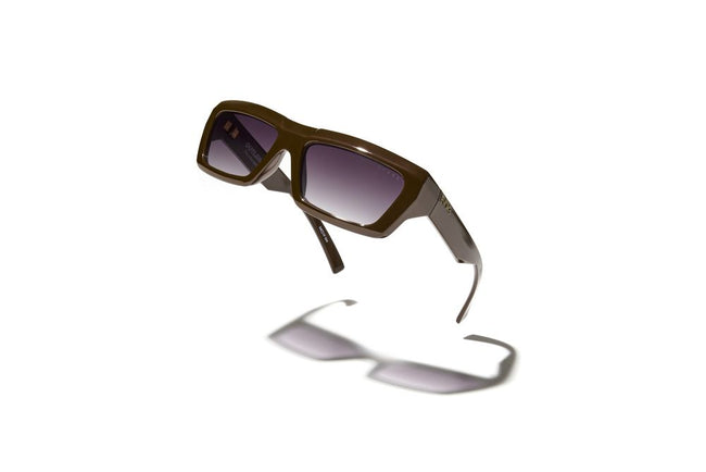 Óculos de Sol Evoke Outlaw High-end G01T Chocolat Gold Gray Gradient