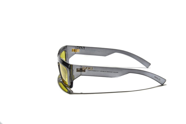 Óculos de Sol Evoke Outlaw High-end H02 Crystal Grey  Gold Yellow Total