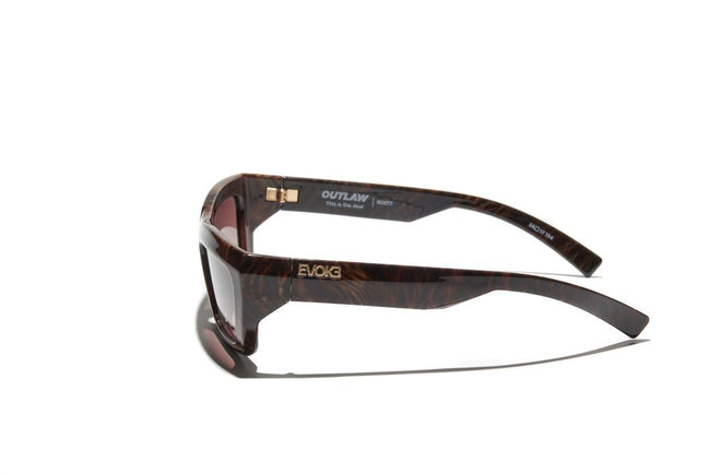 Óculos de Sol Evoke Outlaw High-end RD01T Radica Gold Brown Gradient