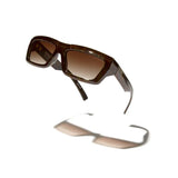 Óculos de Sol Evoke Outlaw High-end RD01T Radica Gold Brown Gradient