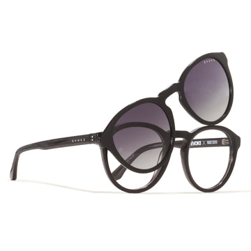 ÓCULOS DE GRAU Evoke X Yago Dora Clip on Round II YD01P Crystal Gray Polarized