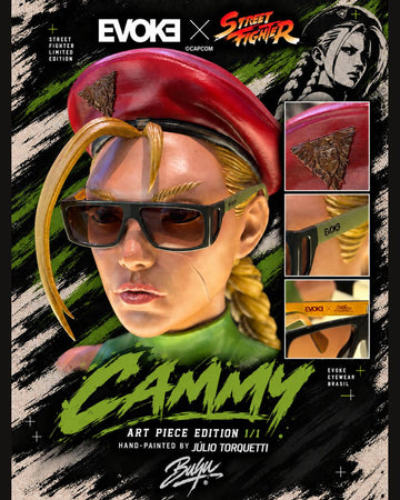 EVOKE X STREET FIGHTER CAMMY B-SIDE ART PIECE EDICIÓN 1/1 - Pintado a mano por Julio Torquetti
