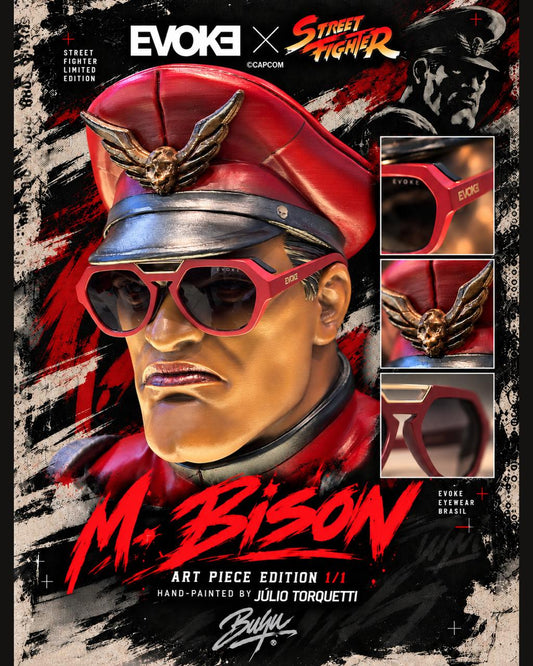 EVOKE X STREET FIGHTER MR. BISON AVALANCHE ART PIECE EDIÇÃO 1/1 - Pintado à mão por Julio Torquetti