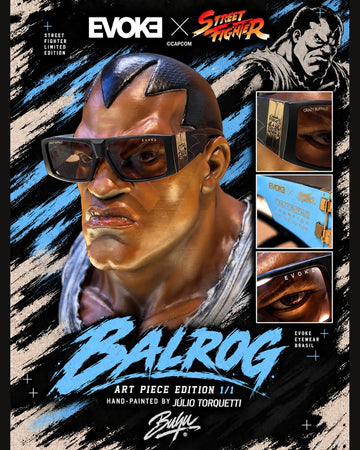 EVOKE X STREET FIGHTER BALROG BOMBER ART PIECE EDICIÓN 1/1 - Pintada a mano por Julio Torquetti