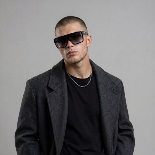 Óculos de Sol Evoke Bionic Alfa A14 MATTE BLACK TEMPLE SHINE GRAY GRADIENT