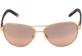 Óculos de Sol Evoke Poncherello 14C Gold Turtle/ Brown Degradê Espelhado