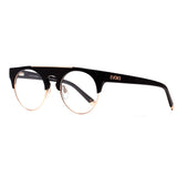 Óculos de Grau Evoke Upper II A01 BLACK SHINEGOLD TAM 50 MM