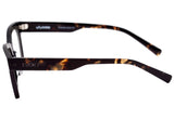 Óculos de Grau Evoke Uprise III A01  BLACK TEMPLE DEMI GRAPHITE TAM 53 MM