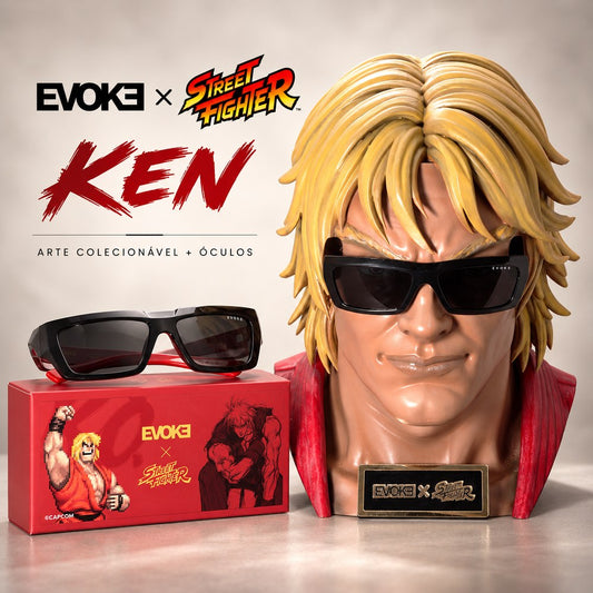 PIEZA DE ARTE EVOKE X STREET FIGHTER KEN OUTLAW EDICIÓN 1/1 - Pintada a mano por Julio Torquetti