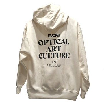 Moletom Evoke Canguru Optical Art Culture - Off-White