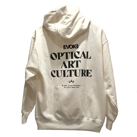 Moletom Evoke Canguru Optical Art Culture - Off-White