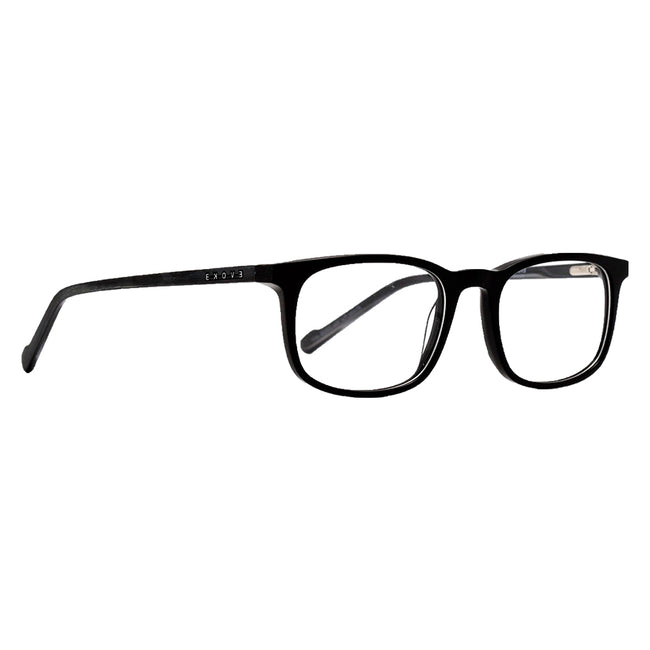 Óculos de Grau Evoke For You DX29 A01 Black Shine Temple Black Wood Lente 5,2 Cm