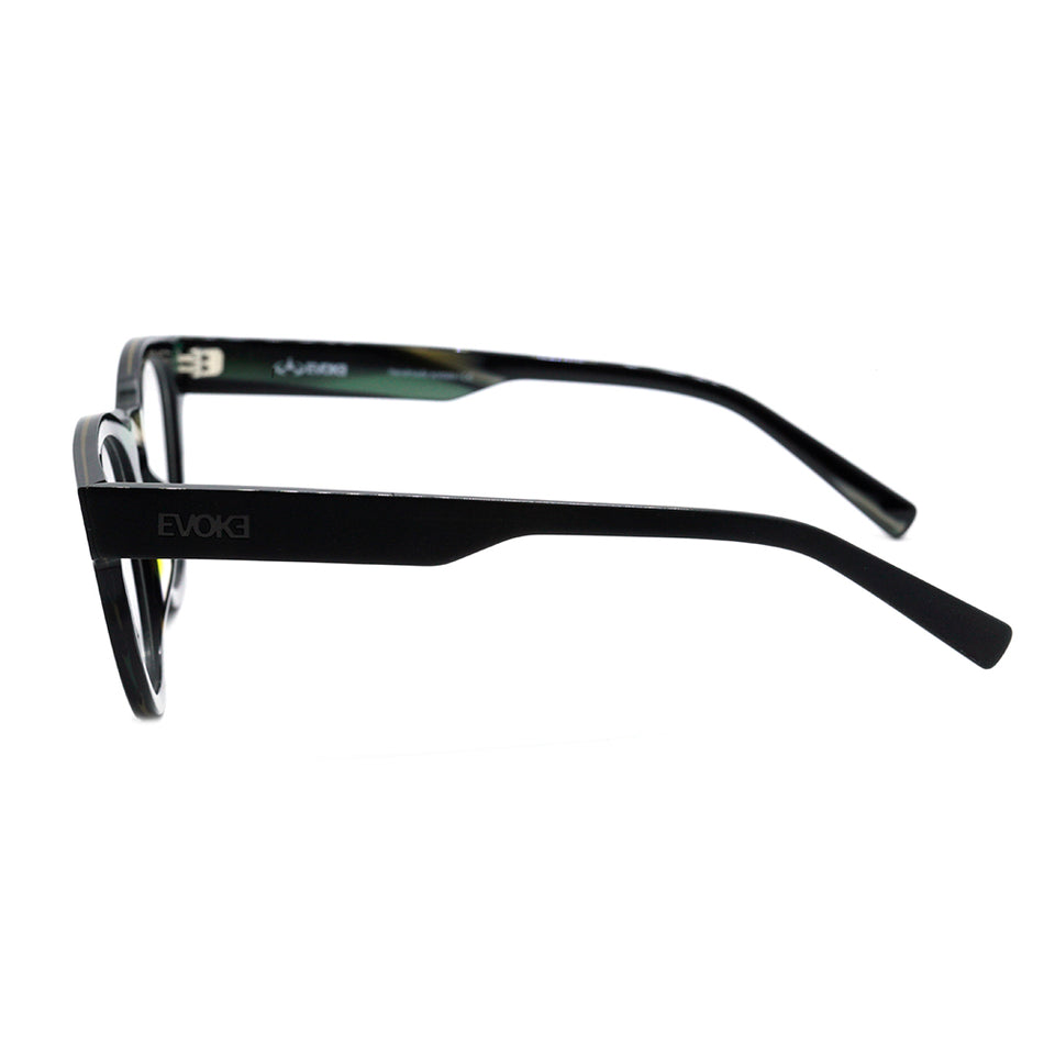 Óculos de Grau Evoke Uprise I H02 Black Matte Marble Grafitti Unico