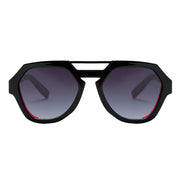 Óculos de Sol Evoke Avalanche A09 Black Shine Rose Fluor / Gray Gradient Unico - Lente 5,3 cm