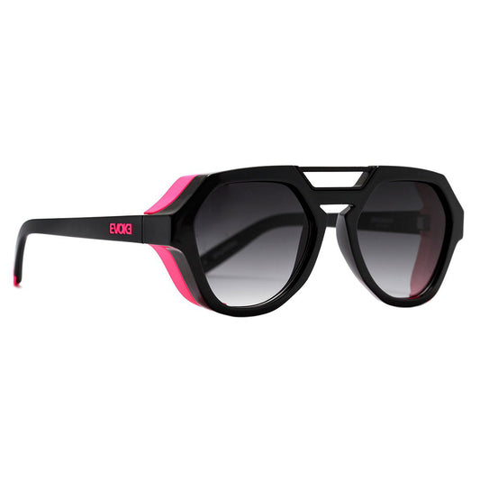 Óculos de Sol Evoke Avalanche A09 Black Shine Rose Fluor Gray Gradient TAM 53