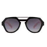 Óculos de Sol Evoke Avalanche LA01 Black Yellow Shine / Gray Gradient Unico - Lente 5,3 cm