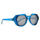 Óculos de Sol Evoke Avalanche T02 Crystal Blue / Gray Silver Flash Unico - Lente 5,3 cm