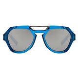 Óculos de Sol Evoke Avalanche T02 Crystal Blue / Gray Silver Flash Unico - Lente 5,3 cm