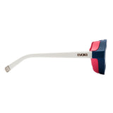 Óculos de Sol Evoke Avalanche D01 Blue Matte White / Gray Silver Flash Unico - Lente 5,3 cm
