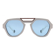 Óculos de Sol Evoke Avalanche BT01 White Crystal Shine / Copper Blue Total Unico - Lente 5,3 cm