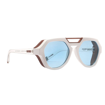 Óculos de Sol Evoke Avalanche BT01 White Crystal Shine Copper Blue Total TAM 53 MM