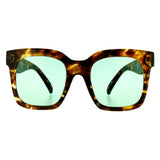 Óculos de Sol Evoke Audrey G22 Vintage Tortoise Silver/ Vintage Green Total Lente 5,2 cm