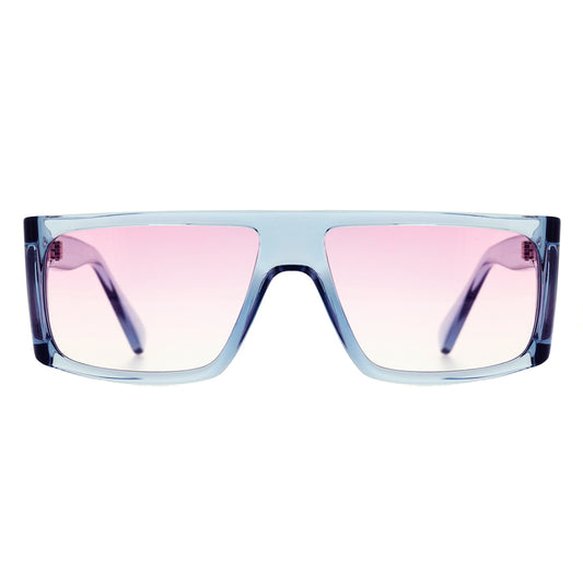 Óculos de Sol Evoke B-Side T02 Light Blue Crystal Silver/ Red Gradient Lente 5,8 cm