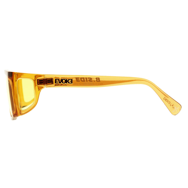 Óculos de Sol Evoke B-Side Yago Dora YD02 Crystal Ambar Caramel/ Yellow Lente 5,8 cm