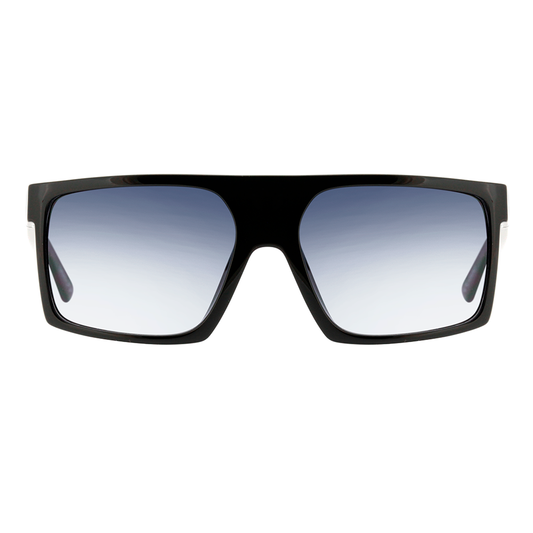 Óculos de Sol Evoke Shift Big A01 Black Shine Silver/ Gray Gradient