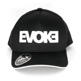 BONÉ EVOKE EVK 9 Baseball 5  Aba Curva Black White Preto Snapback