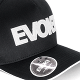 BONÉ EVOKE EVK 9 Baseball 5  Aba Curva Black White Preto Snapback