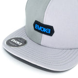 Evoke Boné EVK 14 Baseball 6 Aba Reta Split Head Cinza Snapback