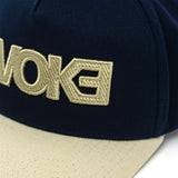 Evoke Boné EVK 17 Baseball 5 Aba Curva Blue Cream Azul/Creme Snapback