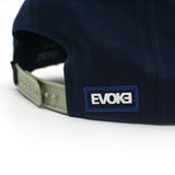 Evoke Boné EVK 17 Baseball 5 Aba Curva Blue Cream Azul/Creme Snapback